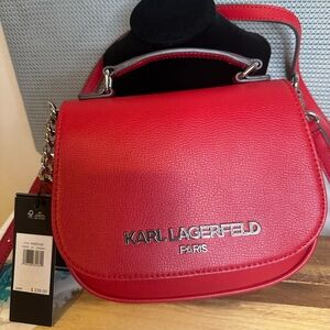 Karl Lagerfeld Vibrant Red Crossbody Bag